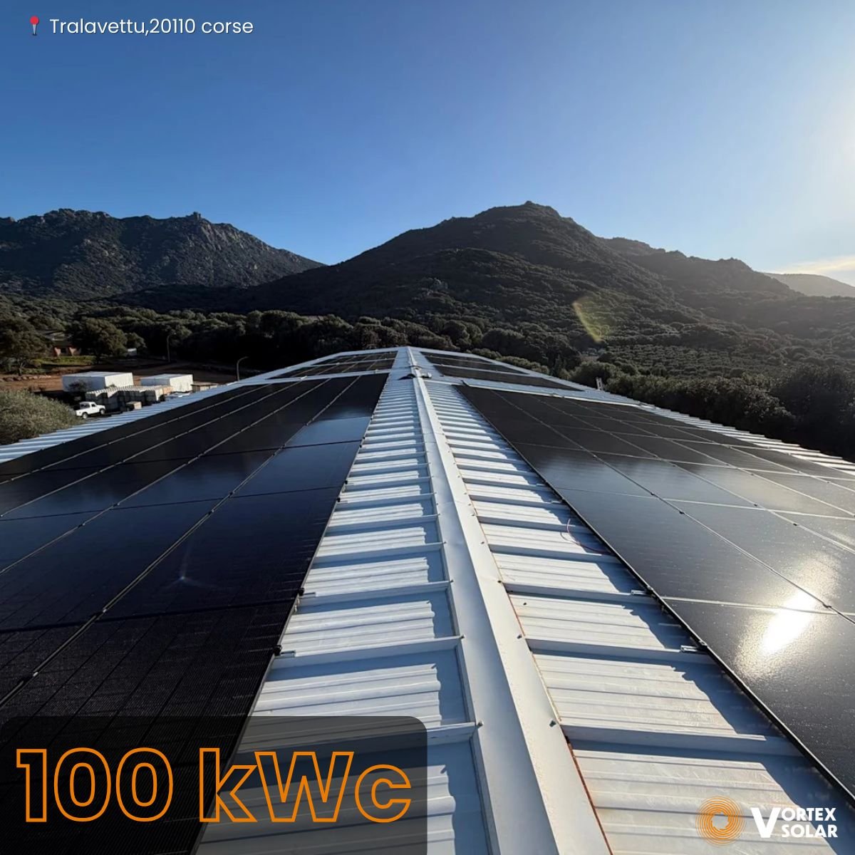 Installation photovoltaïque de 100 kWc – Corse Préfa à Propriano